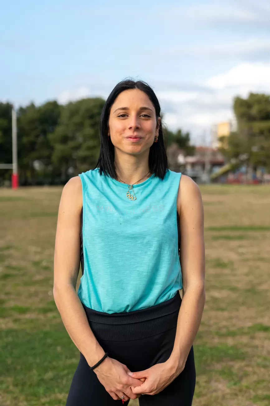 Ritratto frontale di Alessia Niotta, espressione serena
